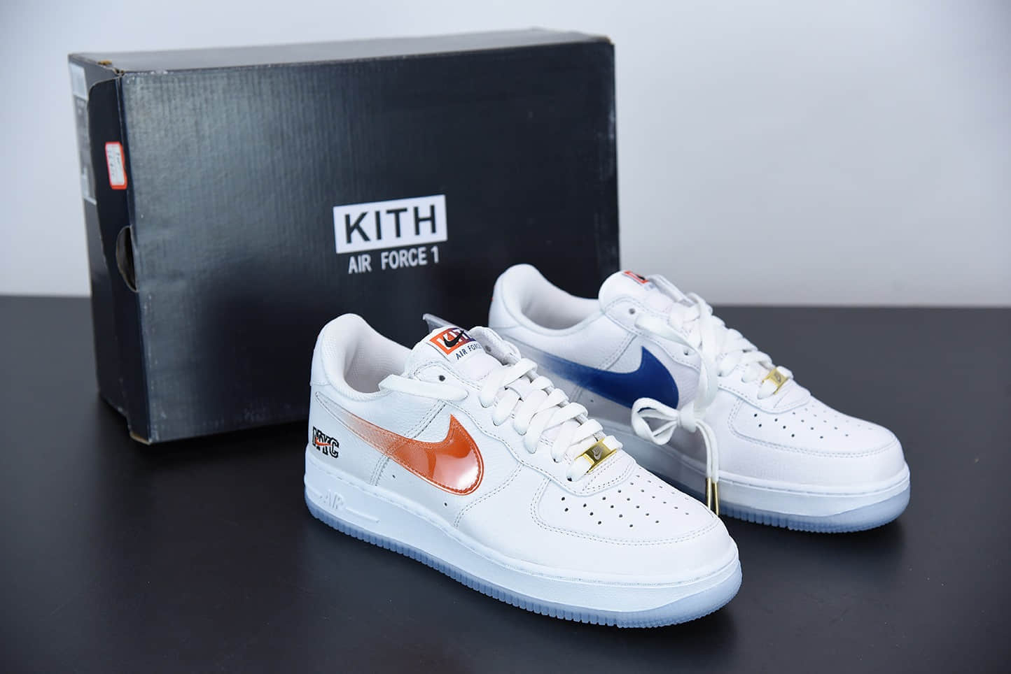 耐克Nike Air Force 1 Low“What The NYC”空军一号白蓝橙低帮板鞋纯原版本 货号：CZ7928-100