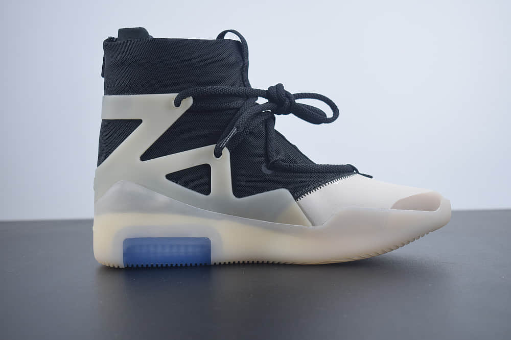 耐克Nike Air Fear of God 1 黑白灰联名高街敬畏上帝高帮球鞋纯原版本 货号：AR4237-902