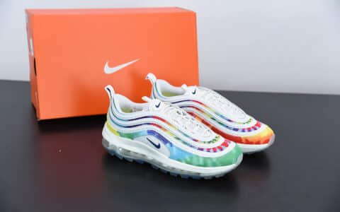 耐克NIKE AIR MAX 97 GNR P高尔夫扎染子弹复古全掌气垫休闲运动鞋纯原版本 货号：CK1219-100