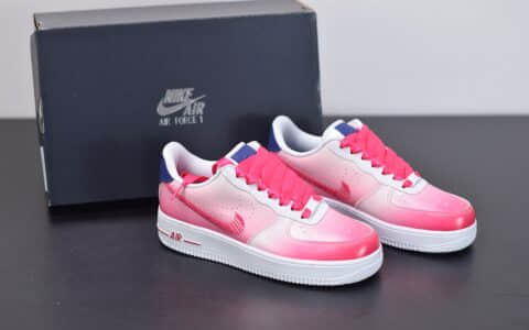 耐克Nike Air Force 1 “Kay Yow渐变白粉配色抗乳腺癌限定休闲板鞋纯原版本 货号： CT1092-100