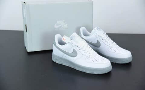 耐克Air Force 1 Low 白灰色空军一号低帮休闲板鞋纯原版本 货号：CK7663-104