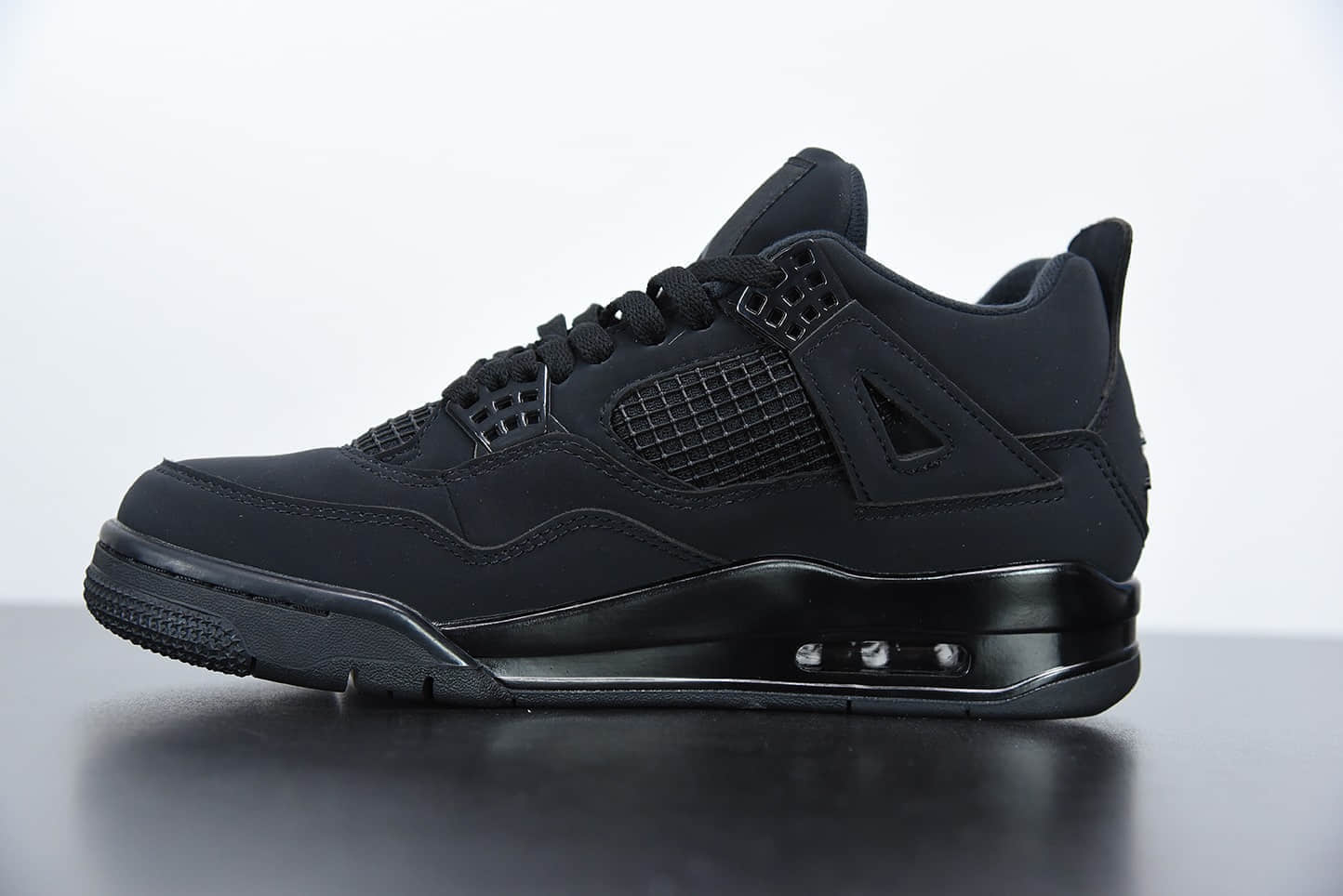 乔丹Air Jordan 4 “Black Cat” 黑猫中帮实战篮球鞋纯原版本 货号：CU1110-010