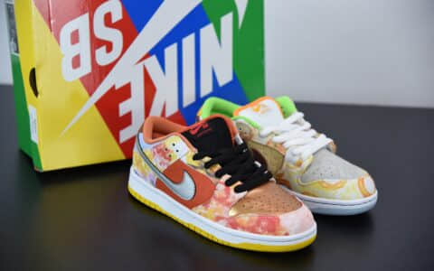 耐克Nike SB Dunk Low “CNY”中国年鸳鸯扎染低帮滑板鞋纯原版本 货号：CV1628-800