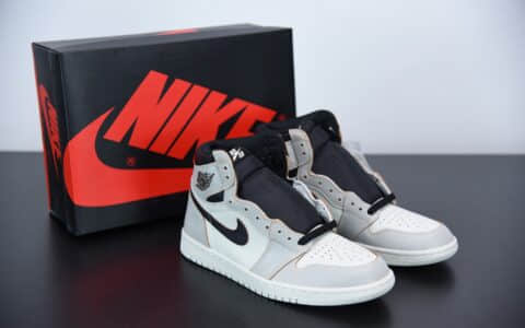 乔丹Air Jordan 1 x Nike Sb High OG Light Bone白黑刮刮乐篮球鞋纯原版本 货号：CD6578-006