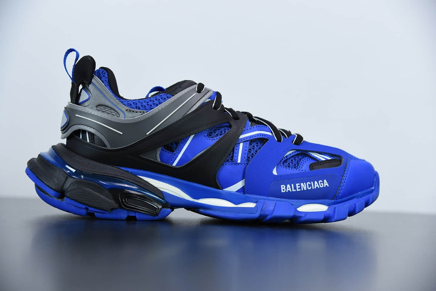 巴黎世家BALENCIAGA Track Trainers 3.0代复古黑蓝老爹鞋潮流百搭慢跑鞋纯原版本 货号：542436W2LA12049