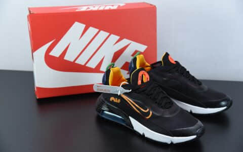 耐克Neymar x Nike Air Max 2090 黑橘色缓震气垫鞋耐磨防滑超透气休闲跑步鞋纯原版本 货号：DC1465-001