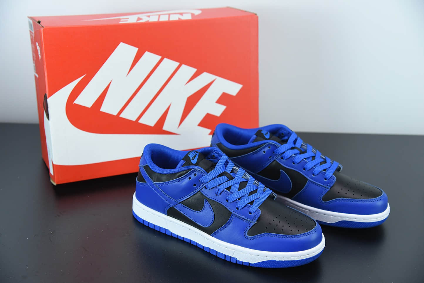 耐克Nike SB Dunk Low PRO QS扣篮系列低帮黑蓝休闲运动滑板板鞋纯原版本 货号：DD1391-001