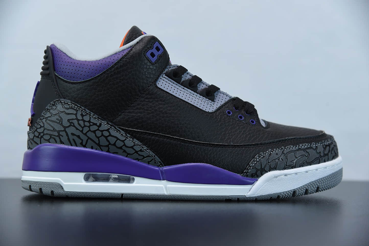 乔丹Air Jordan 3 Retro “Court Purple”黑紫配色中帮复古休闲运动文化篮球鞋纯原版本 货号：CT8532-050