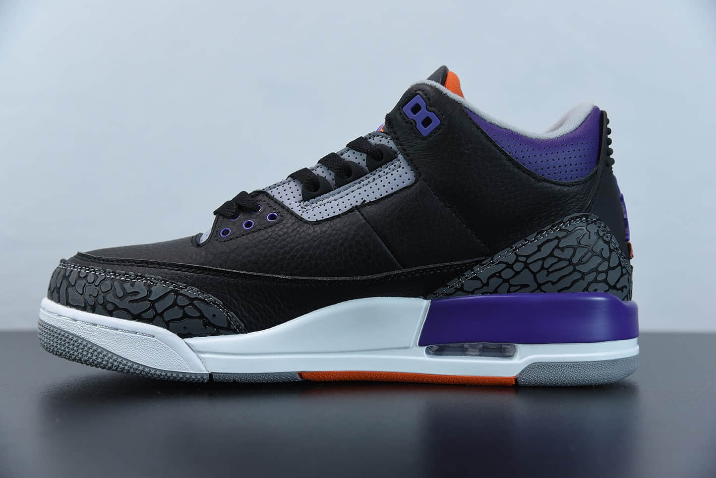 乔丹Air Jordan 3 Retro “Court Purple”黑紫配色中帮复古休闲运动文化篮球鞋纯原版本 货号：CT8532-050