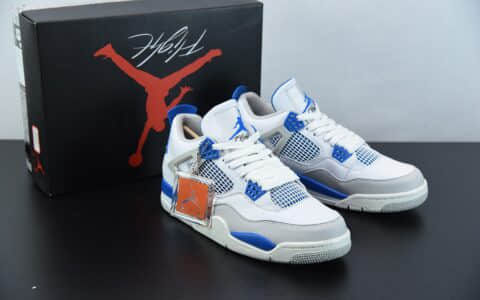 乔丹Air Jordan 4 OG “Military Blue” 白蓝休闲运动文化篮球鞋纯原版本 货号：308497-105