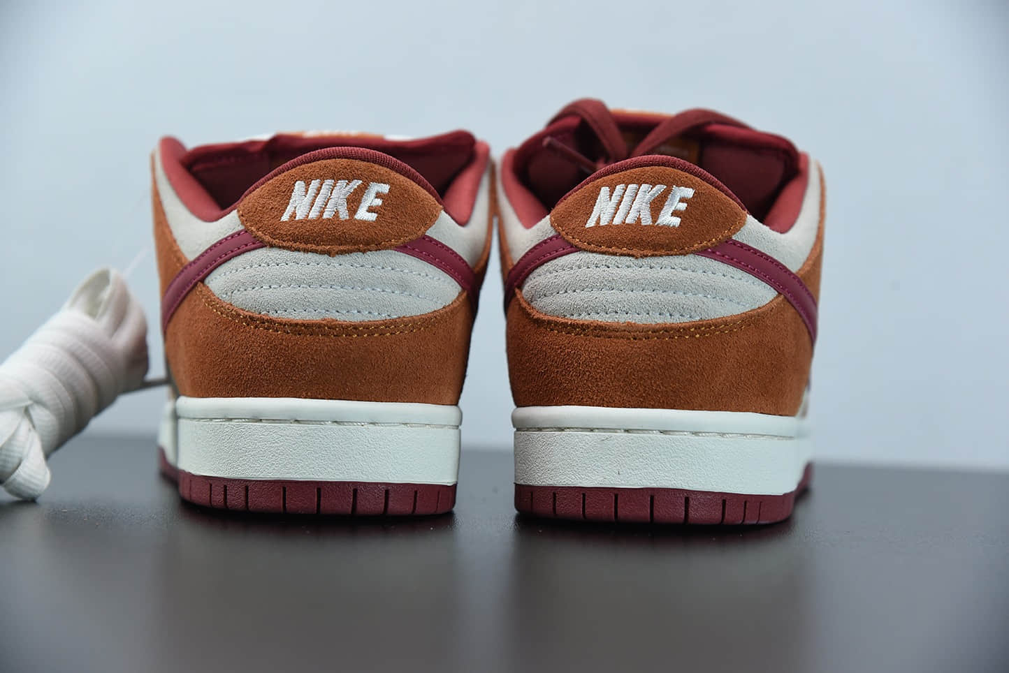 耐克Nike SB Dunk Lok Russet Cedar王一博同款红棕麂皮低帮休闲运动滑板鞋纯原版本 货号：BQ6817-202