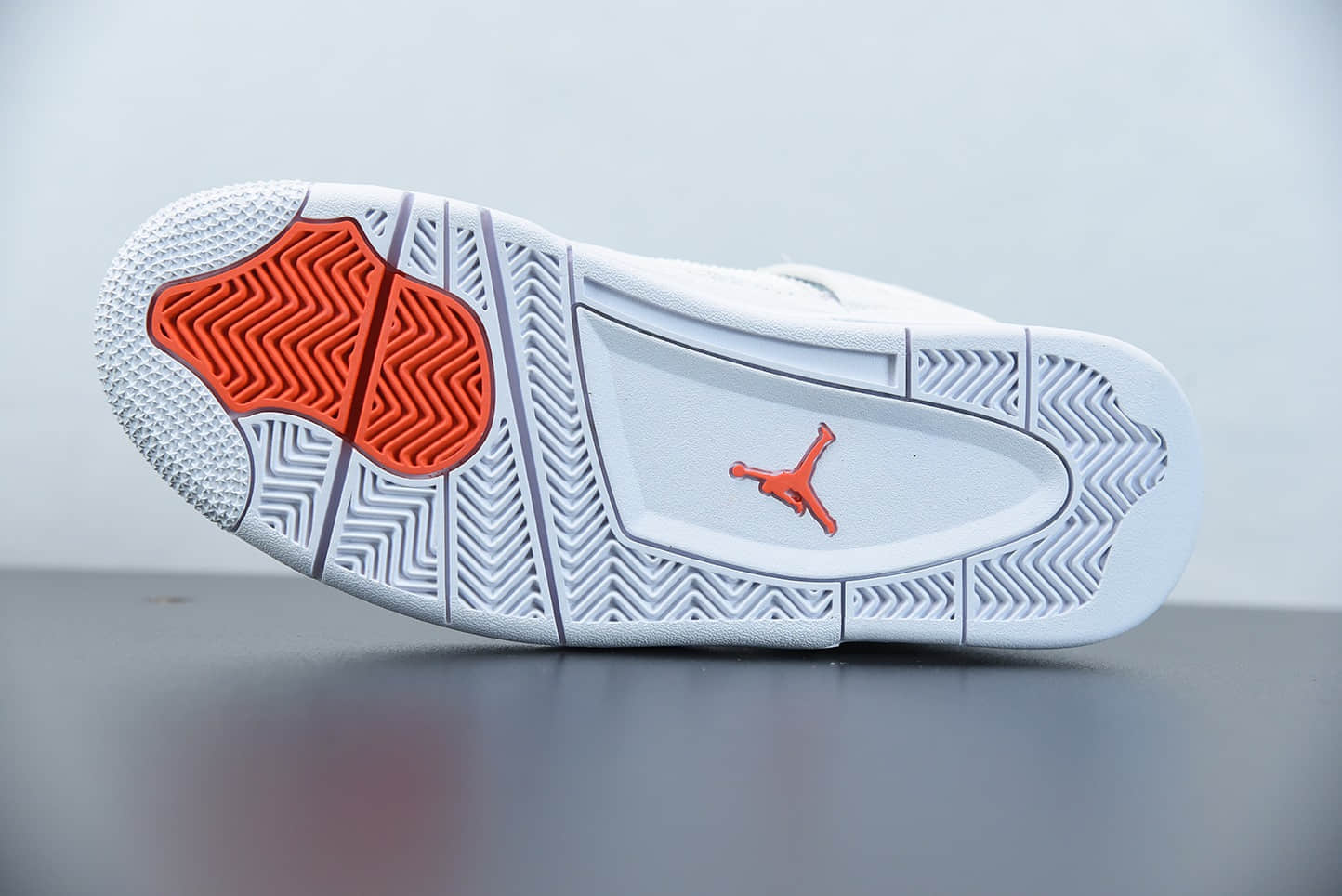 乔丹Air Jordan 4 “Orange Metallic”白橙中帮篮球鞋纯原版本 货号：CT8527-118