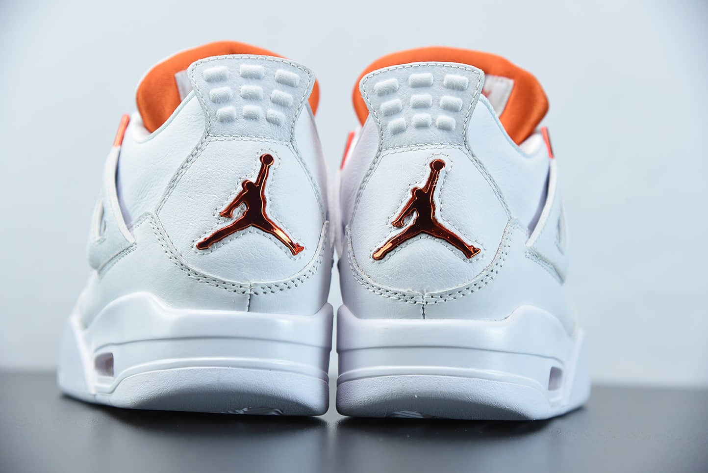 乔丹Air Jordan 4 “Orange Metallic”白橙中帮篮球鞋纯原版本 货号：CT8527-118