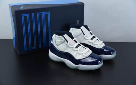 乔丹Air Jordan 11 Concord黑白康扣高帮篮球鞋纯原版本 货号：378037-100