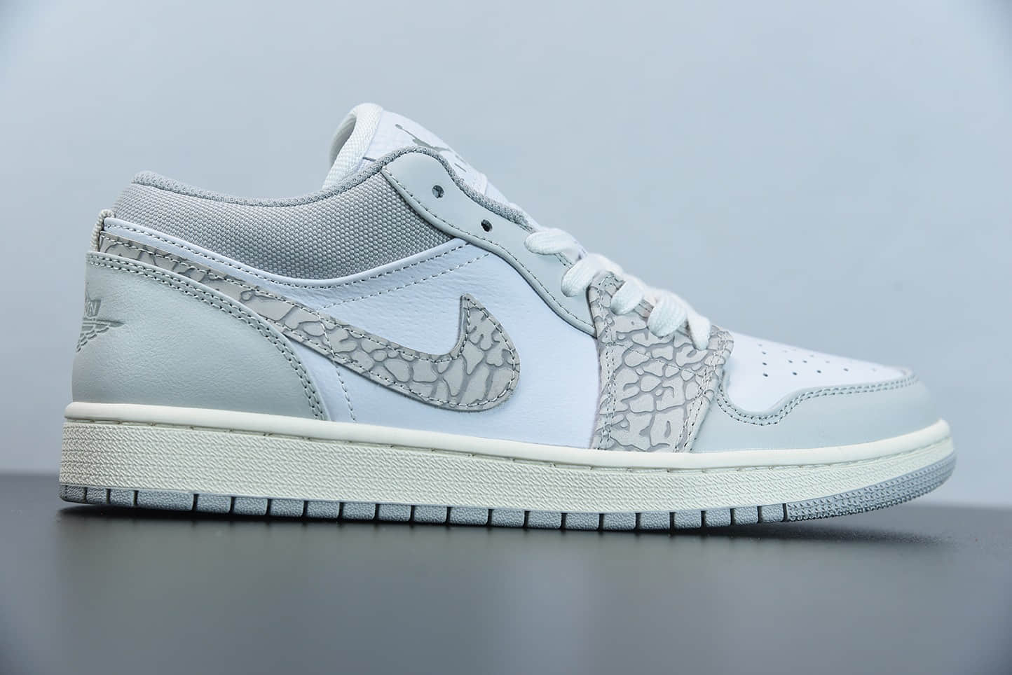 乔丹Air Jordan 1 Low PRM“Elephant Print”灰白大象低帮潮流缓震运动休闲板鞋纯原版本 货号：DH4269-100