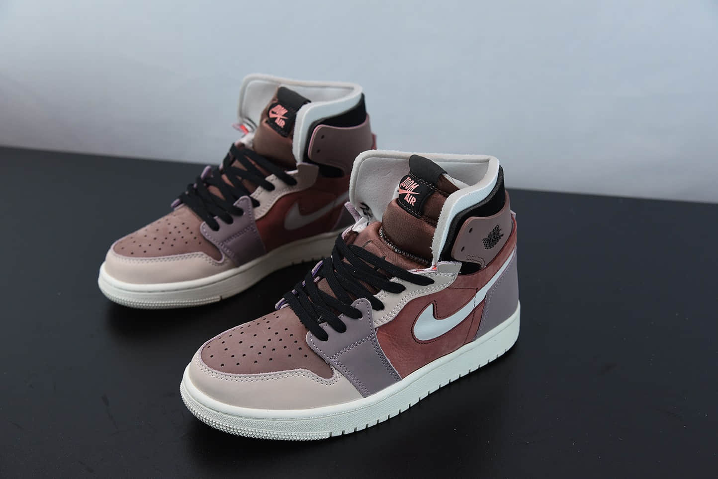 乔丹Air Jordan 1 Zoom AirCMFT “Rust”豆沙脏粉高帮板鞋纯原版本 货号：CT0979-602