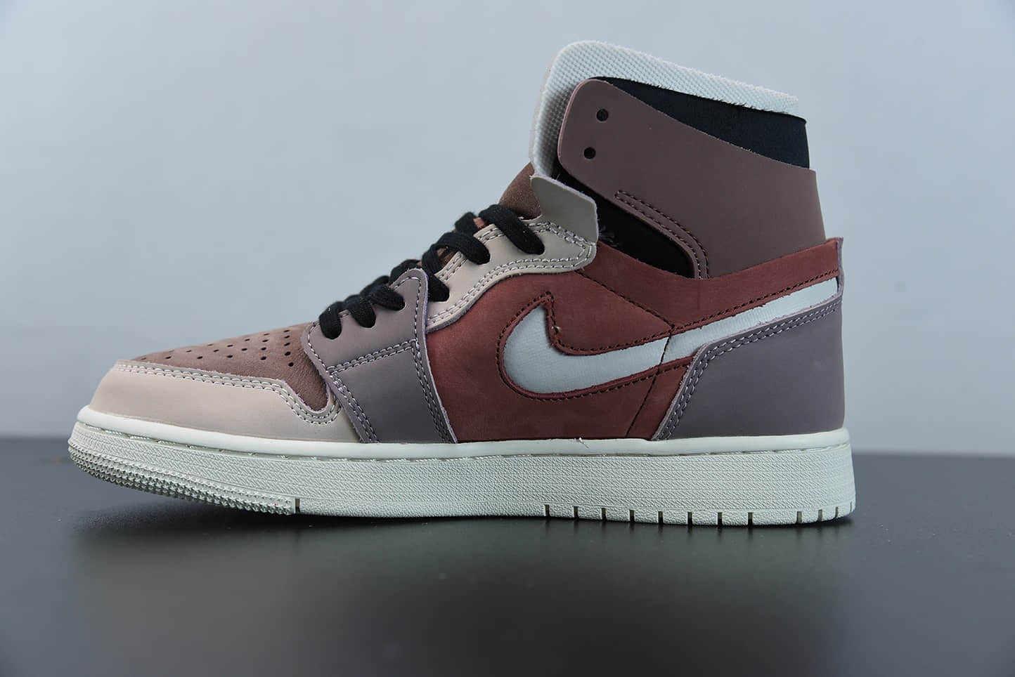 乔丹Air Jordan 1 Zoom AirCMFT “Rust”豆沙脏粉高帮板鞋纯原版本 货号：CT0979-602