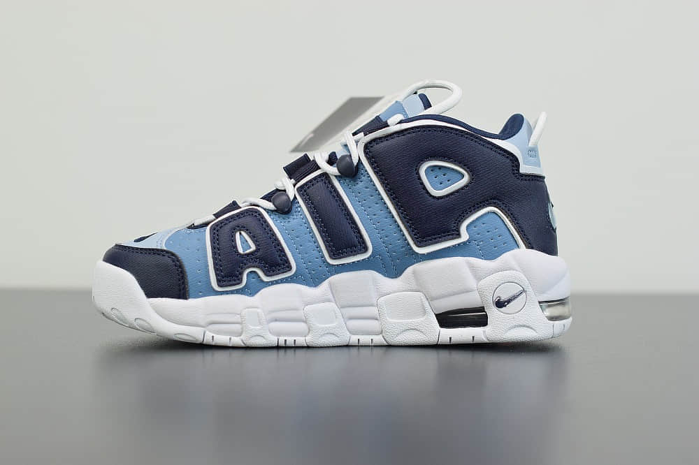 耐克Nike Air More Uptempo 96 QSDenim 皮蓬初代系列皮革牛仔丹宁三色经典高街百搭休闲运动文化篮球鞋纯原版本 货号：415082-404