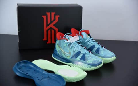 欧文NIKE KYRIE 7SPECIAL FX 电影主题湖水绿气垫篮球鞋纯原版本 货号：DC0589-400