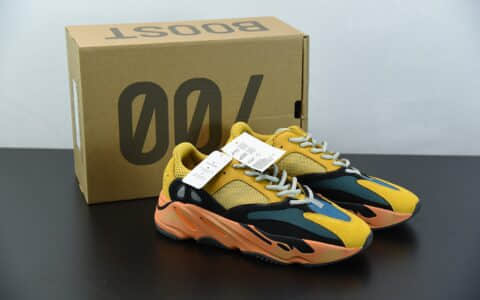 阿迪达斯Adidas Yeezy Boost 700 巴斯夫 “太阳黄”百搭休闲运动复古慢跑鞋纯原版本 货号：GZ6984