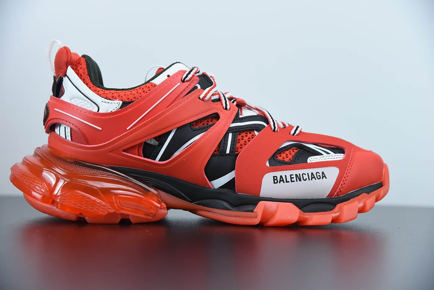 巴黎世家Balenciaga Track Clear Sole低帮网布尼龙运动鞋纯原版本 货号：647742W3BZ16591