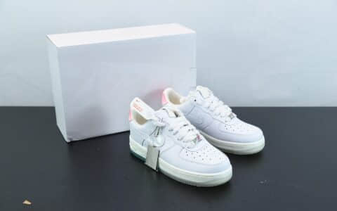 耐克Air Force 1 '07 GOT EM 白绿粉寿桃空军一号低帮休闲鞋纯原版本 货号：DC3287-111