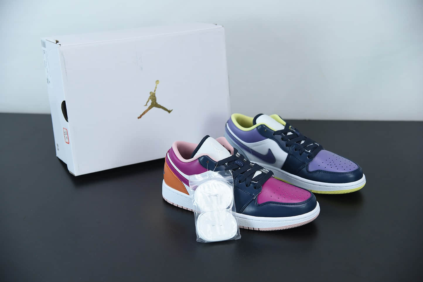 乔丹AIR JORDAN 1 LOW SE AJ1粉紫鸳鸯低帮休闲文化鞋纯原版本 货号：DJ4342-400