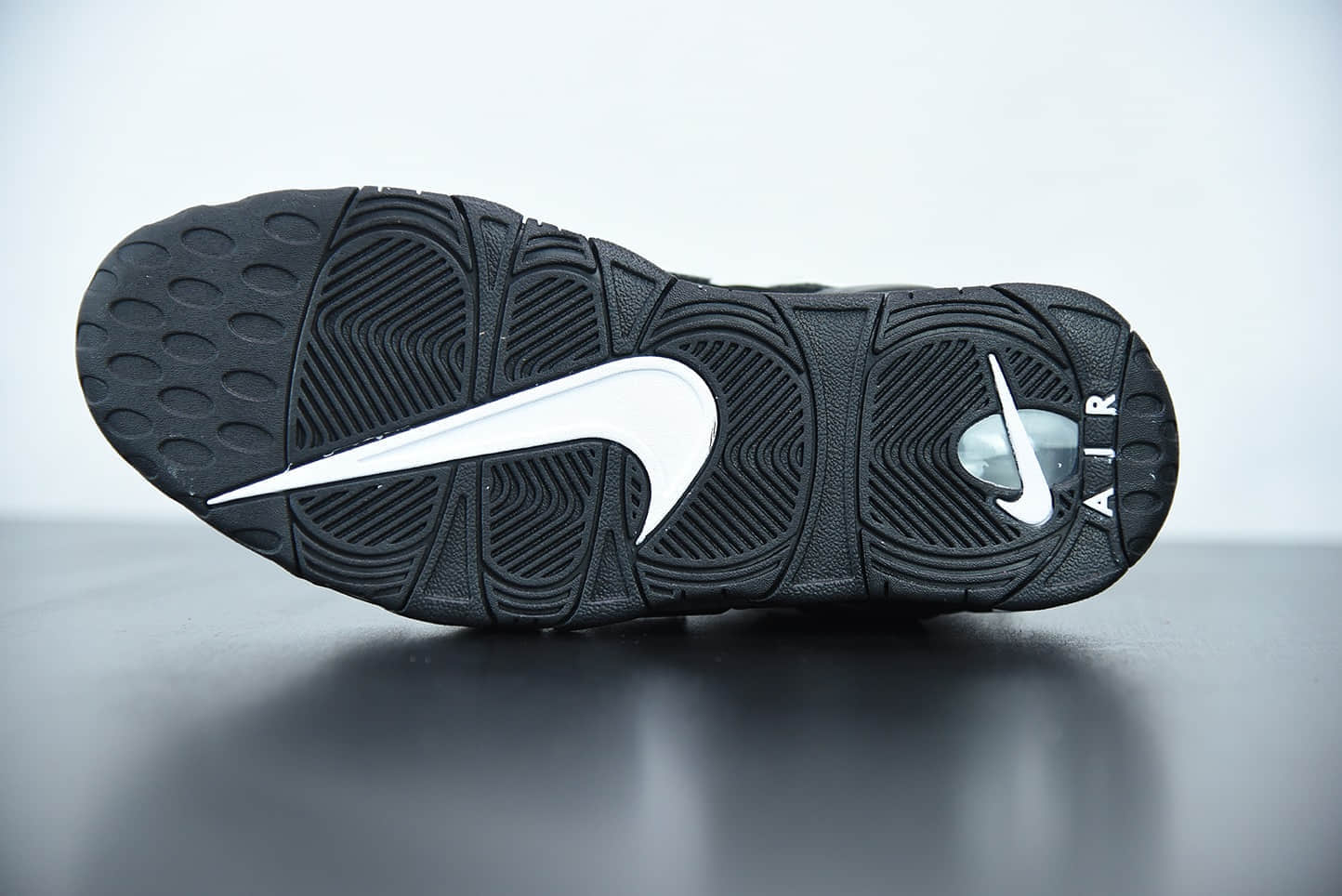 耐克Nike Air More Uptempo ′96 大Air皮蓬黑白篮球鞋纯原版本 货号：414962-002