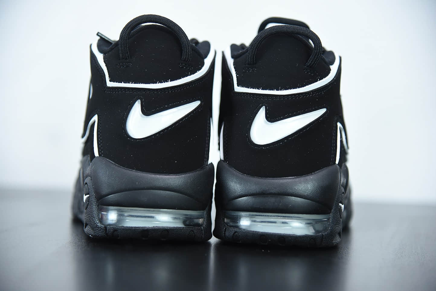 耐克Nike Air More Uptempo ′96 大Air皮蓬黑白篮球鞋纯原版本 货号：414962-002