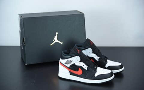 乔丹Air Jordan 1 Mid Astronomy Blue 黑红熊猫中帮文化休闲鞋纯原版本 货号：554724-075