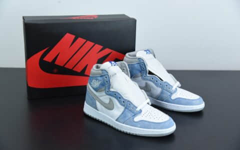 乔丹Air Jordan 1 Hyper Royal水洗北卡蓝高帮篮球鞋纯原版本 货号： 555088-402