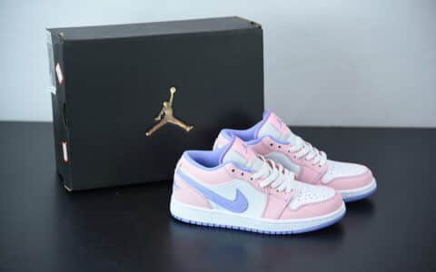 乔丹Air Jordan 1 Low SE “Arctic Punch”粉白黛紫薰衣草低帮休闲板鞋纯原版本 货号：CK3022-600