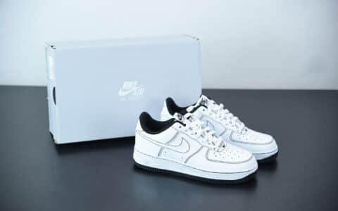 耐克 Nike Air Force 1 Low黑白线条空军一号低帮百搭休闲运动板鞋纯原版本 货号：CW1575-104