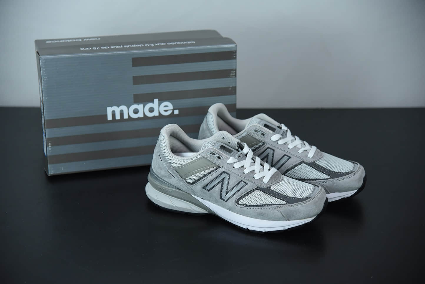 新百伦New Balanc M990V5元祖灰美产血统复古运动跑步鞋纯原版本 货号： M990GL5
