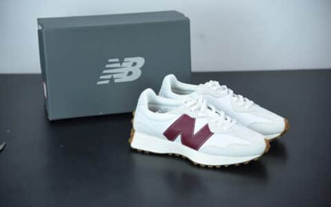 新百伦New Balance MS327系列白灰红复古休闲运动慢跑鞋纯原版本 货号：WS327KA