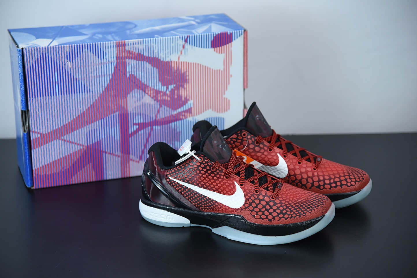 科比Nike Kobe VI Protro 6 红黑白全明星男子实战篮球鞋纯原版本 货号：448693-600