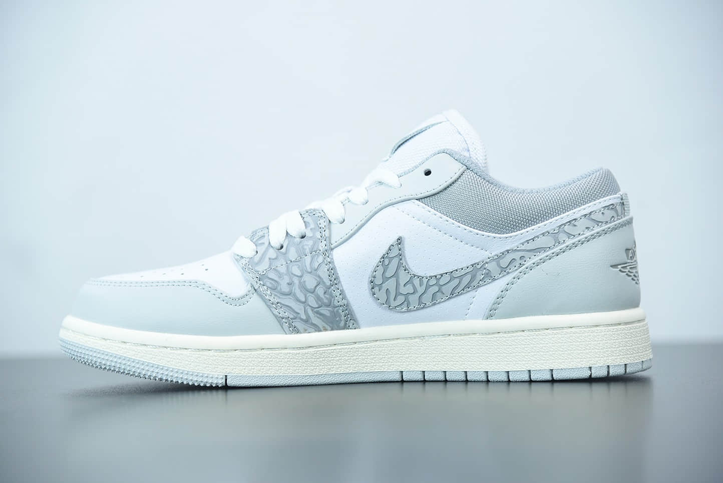 乔丹Air Jordan 1 Low PRM“Elephant Print”灰白大象低帮文化休闲板鞋纯原版本 货号：DH4269-100