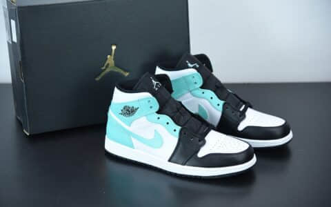 乔丹Air Jordan 1 Mid 蒂芙尼绿中帮篮球鞋纯原版本 货号： 554724-132