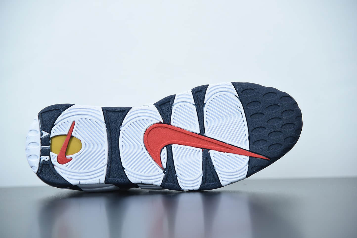 耐克 Nike Air More Uptempo大皮蓬白蓝篮球鞋纯原版本 货号：414962-104