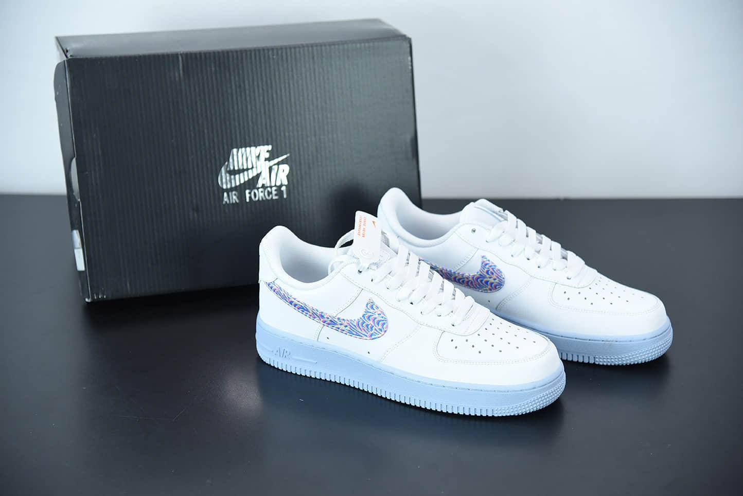 耐克Nike Air Force 1 “Hydrogen Blue' 氢蓝配色空军一号低帮板鞋纯原版本 货号：CZ0377-100