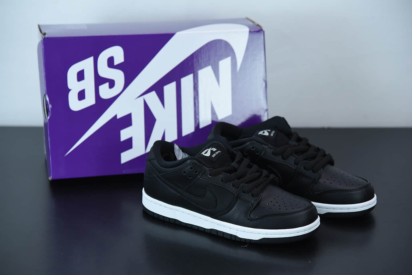 耐克Nike SB Low Dunk 黑白经典低帮文化休闲板鞋纯原版本 货号：CV1727-001
