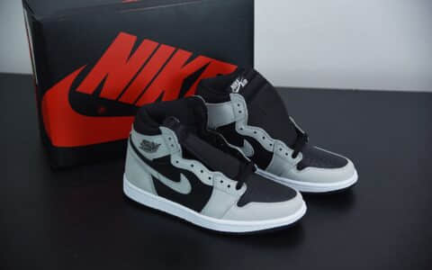 乔丹Air Jordan 1 High AJ1高帮灰白熊猫影子灰2.0中帮篮球鞋纯原版本 货号：555088-035