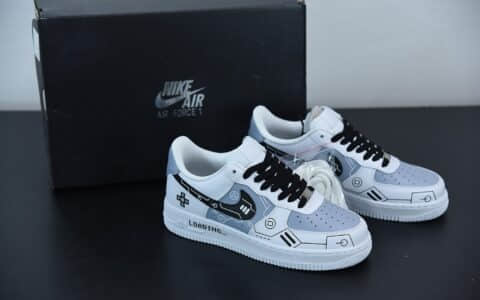 耐克Nike Air Force 1 Low’07 PS5电玩主题黑白灰空军一号低帮休闲板鞋纯原版本 货号：CW2288-111