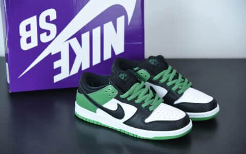 耐克Nike SB Dunk Low Classic Green黑白绿脚趾扣篮系列低帮休闲运动滑板板鞋纯原版本 货号：BQ6817-302