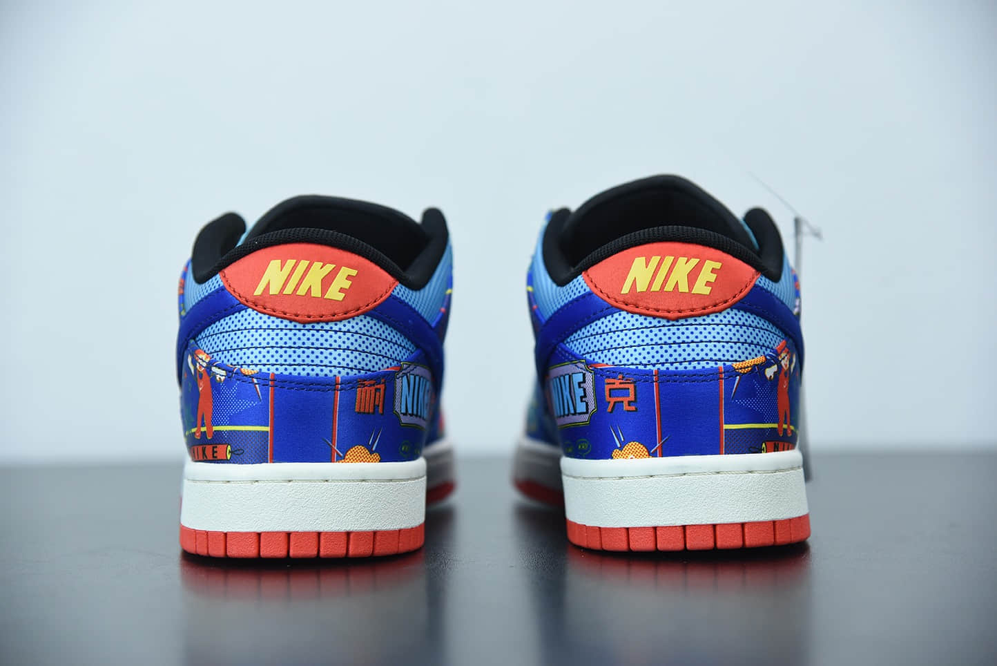 耐克Nike Dunk Low 「Firecracker」全新双层刮刮乐蓝红鞭炮低帮休闲板鞋纯原版本 货号：DH4966-446