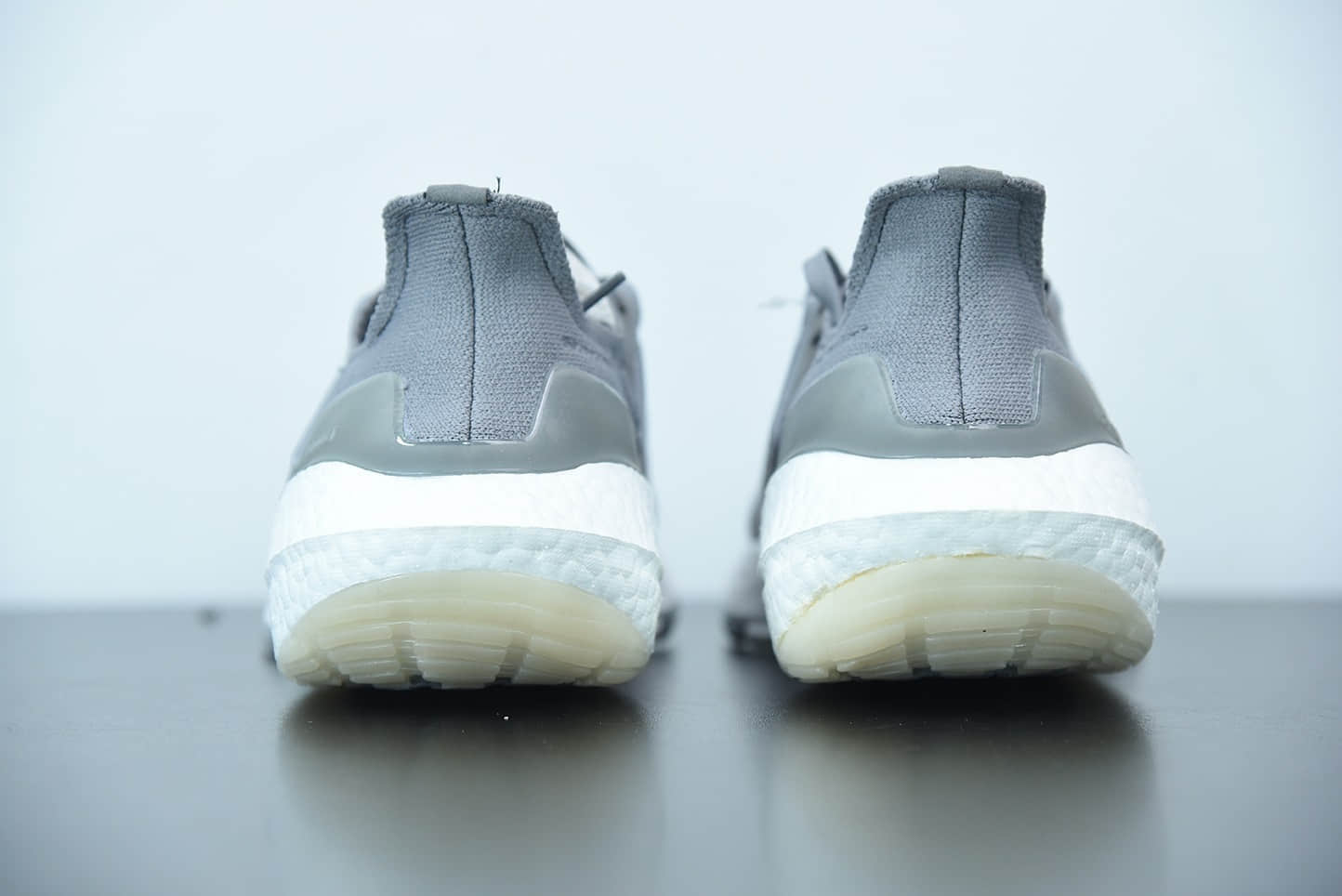 阿迪达斯 Adidas ultra boost 2021系列灰色配色袜套式针织鞋面休闲运动慢跑鞋纯原版本 货号：FY0381