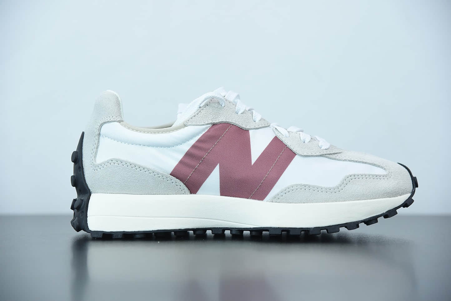 新百伦New balance MS32系列灰白红标复古休闲运动慢跑鞋纯原版本 货号：WS327CD