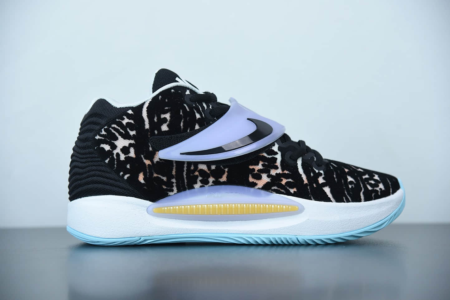 耐克Nike Zoom KD14 杜兰特14代黑迷彩缓震实战篮球鞋纯原版本 货号：CZ0170-001