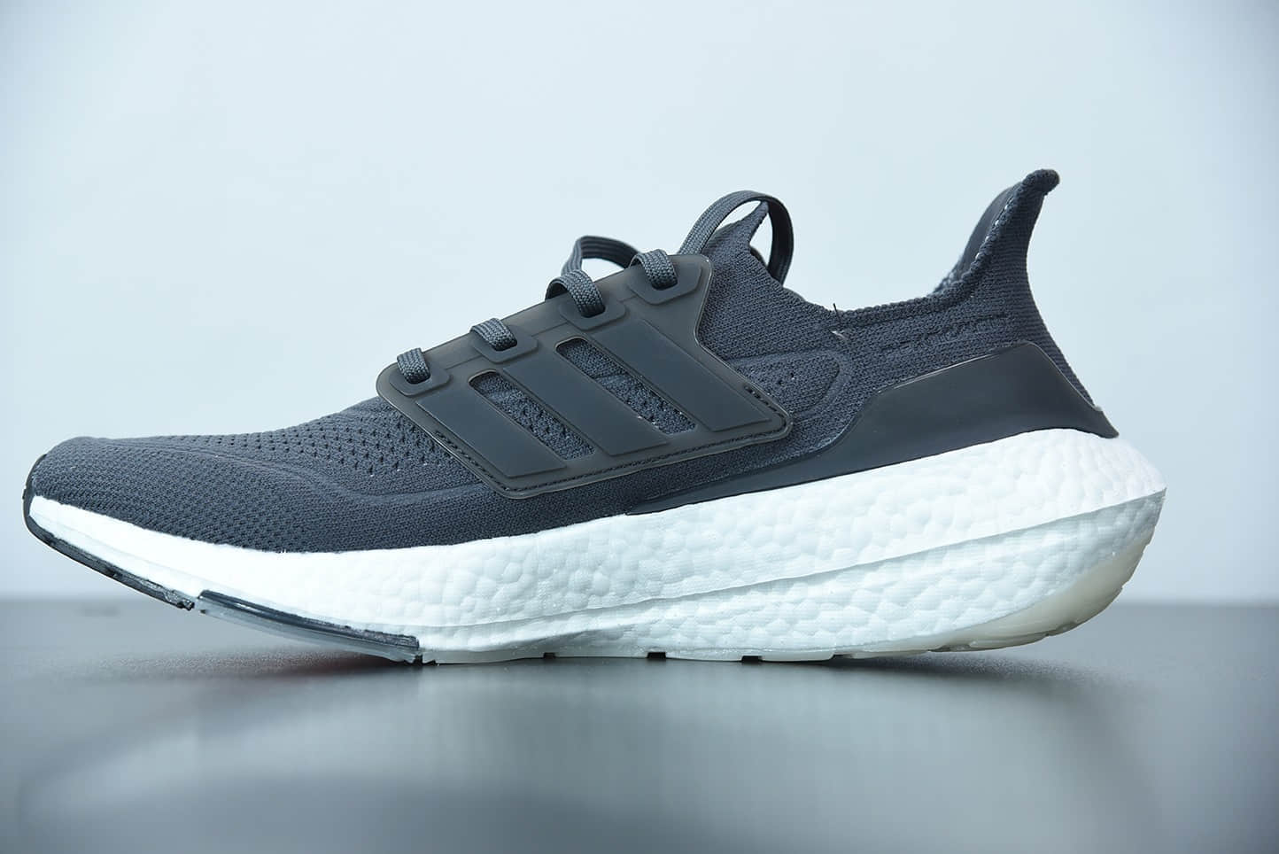 阿迪达斯 Adidas ultra boost 2021系列黑白橙配色袜套式针织鞋面休闲运动慢跑鞋纯原版本 货号：FY0372