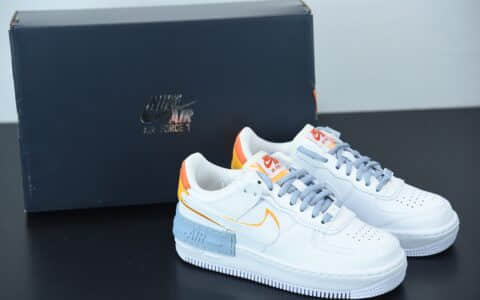 耐克 Nike Air Force 1 Shadow 白兰橙马卡龙空军一号轻量增高低帮百搭板鞋纯原版本 货号：DC2199-100